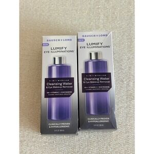 Bausch + Lomb Lumify Eye Illuminations 5.4oz New 2pk Micellar Cleansing Water